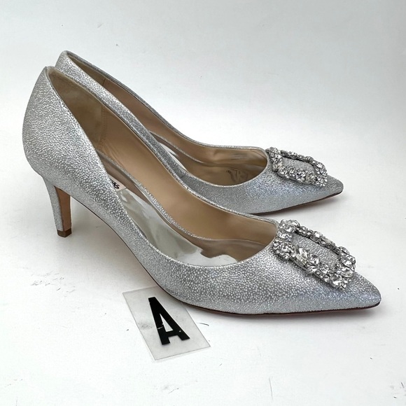- BADGLEY MISCHKA Carrie Crystal Embellished Pump sz 8 - Picture 4 of 13